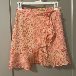 Floral mini skirt